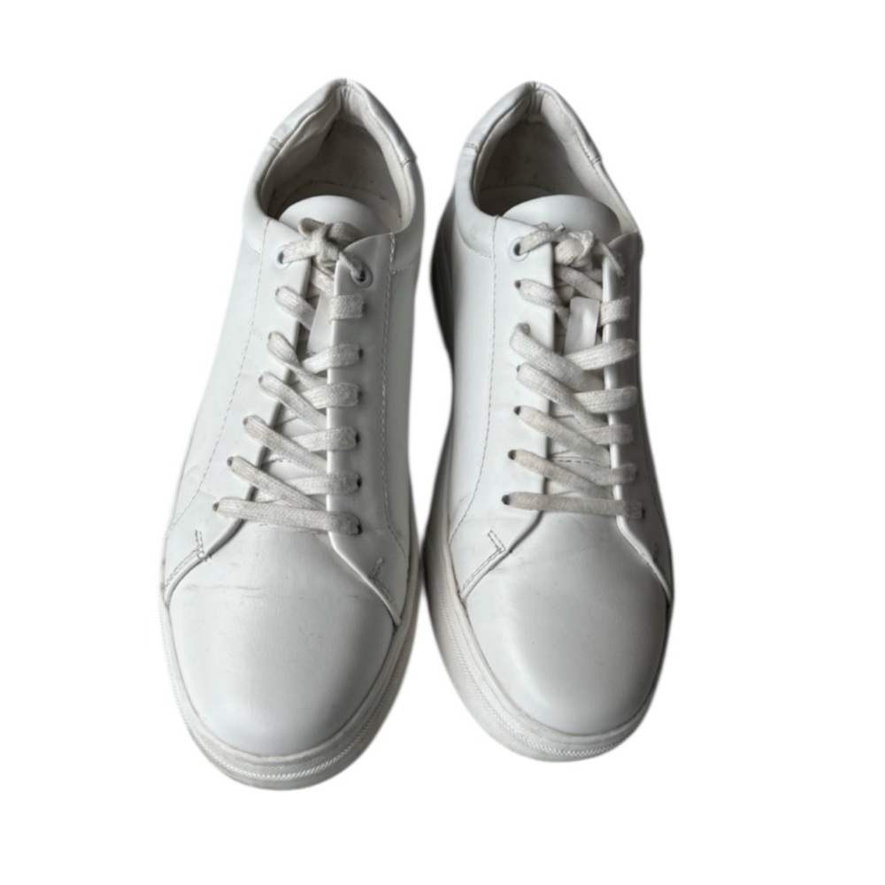 Faranzi Rockwell All White Vegan Leather Men's Sneakers Eclectic Grandpa Sz 13